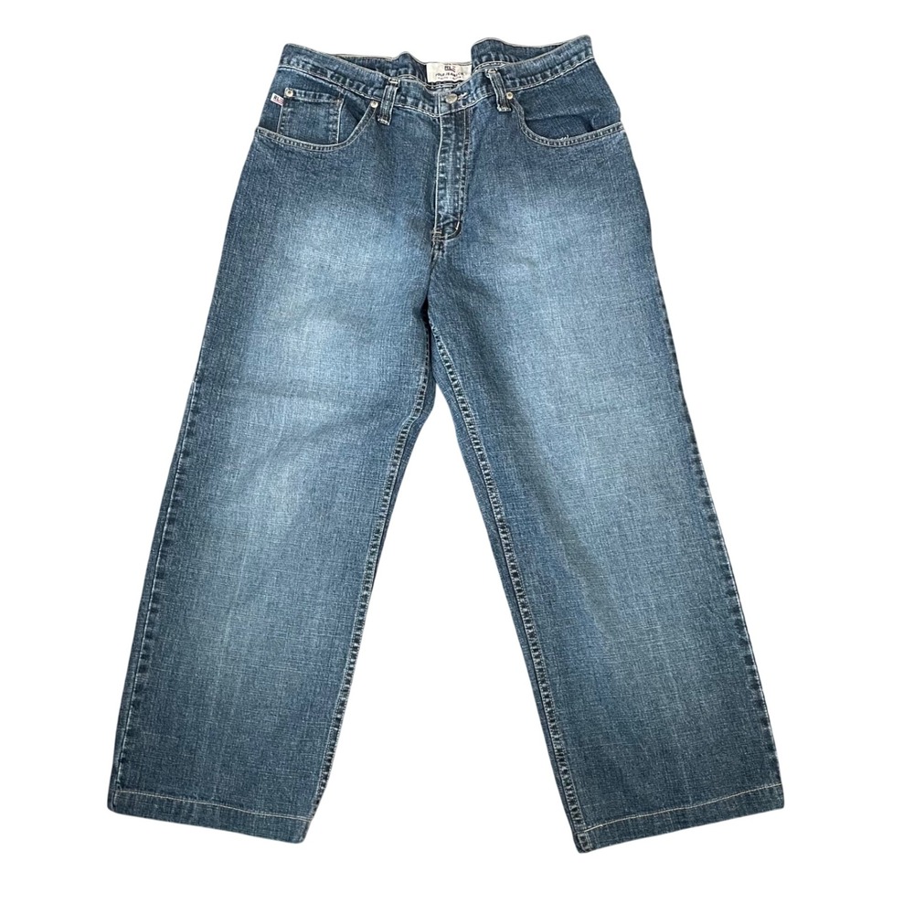 Polo Jeans Co Ralph Lauren Mens 34X27 Wide Leg Baggy Denim Jeans‎ Vintage 90s